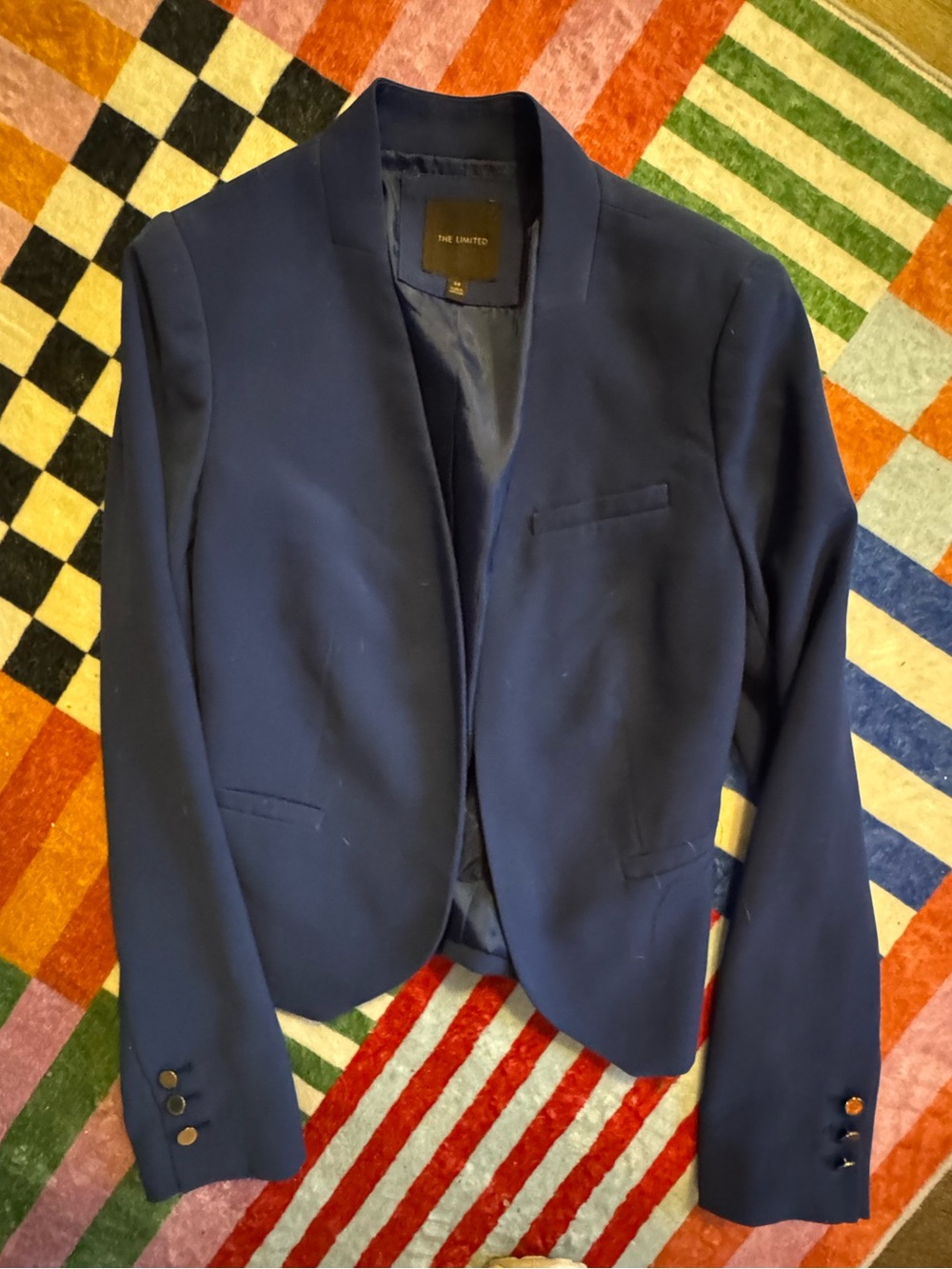 The Limited Navy Open-Front Women's Blazer